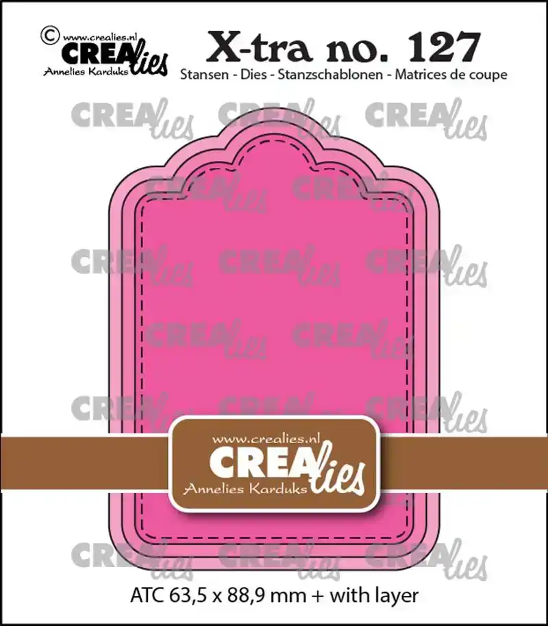 Crealies X-tra Snijmal no. 127, ATC Paneel B