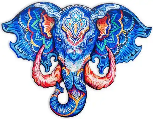 Houten legpuzzel Olifant A4 formaat
