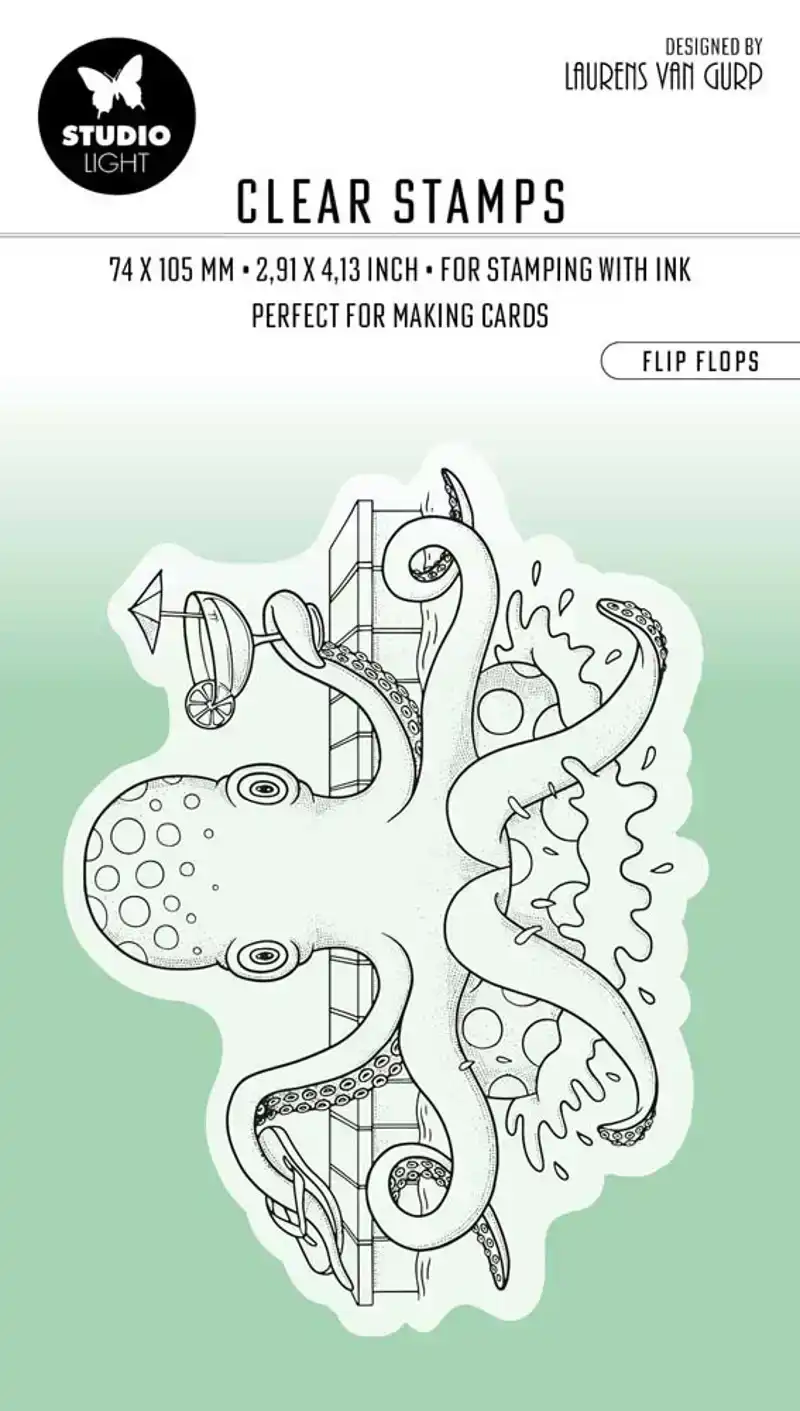 Studio Light Clear stamp Flip Flops