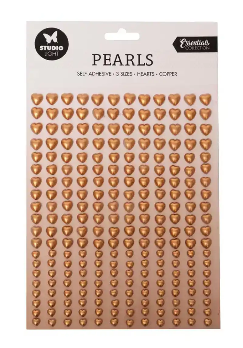 Studio Light - Essentials - Self-adhesive Pearls - Copper Hearts