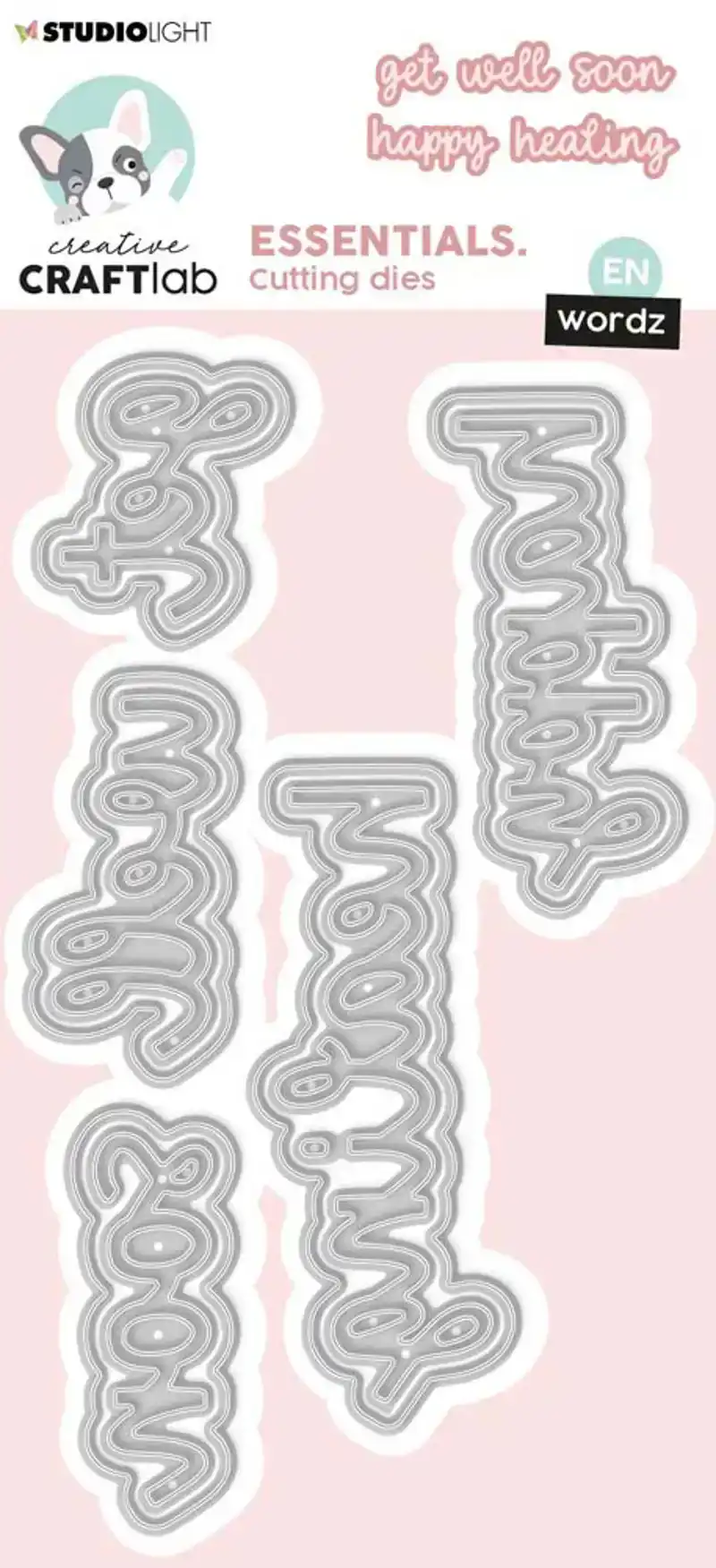 Creative Craftlab Snijmal Wordz Get Well Engels