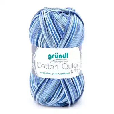 Cotton quick print 239 Blauw Marine