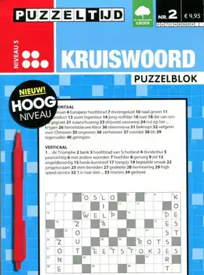 Puzzelblok kruiswoord 5 punt nr 2