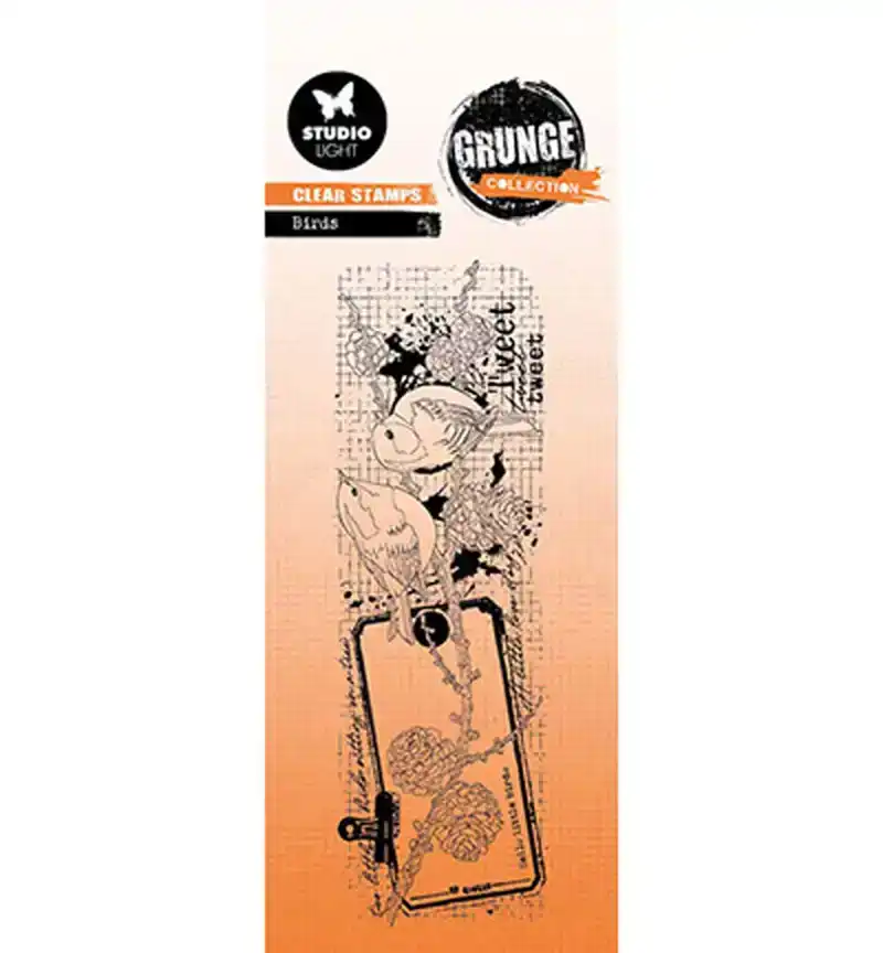 Grunge Collection clear stamp Birds