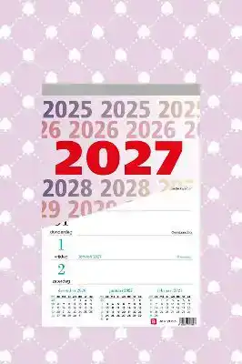 Weekblok schoppen roze 2027