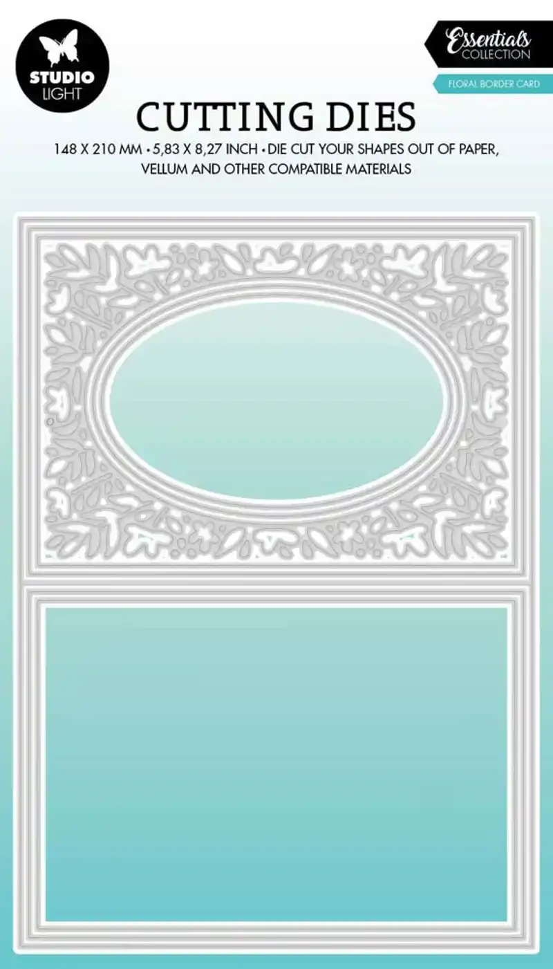 Studio Light Snijmal Floral Border Kaart