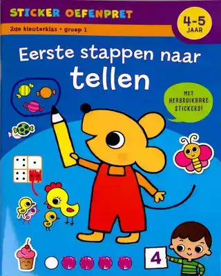 Oefenpret met stickers - Eerste telspelletjes 4-5 jaar