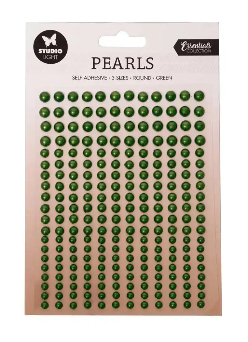 SL-ES-PEARL18 Studio Light pearls Dark green