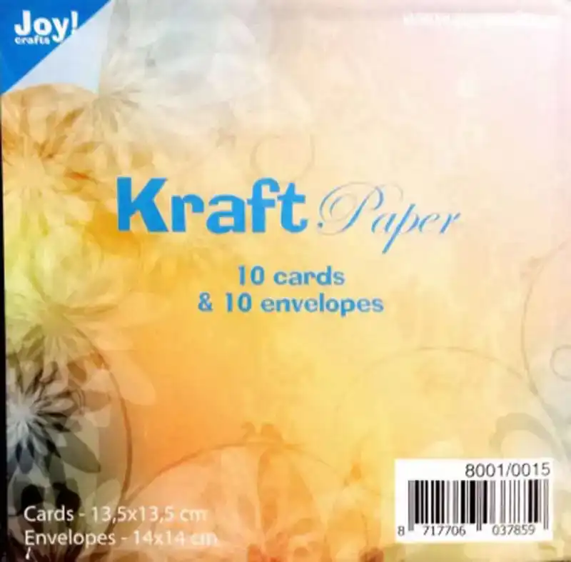 Joy kraft kaarten met envelop