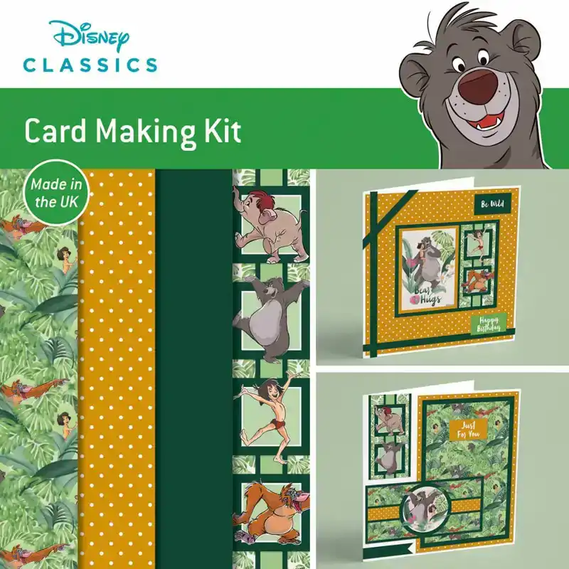 Card making kit 3 cards Jungle Book