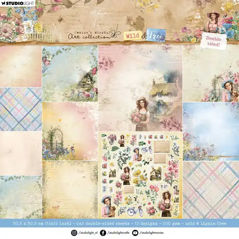JMA wild and free scrapbooking design pad