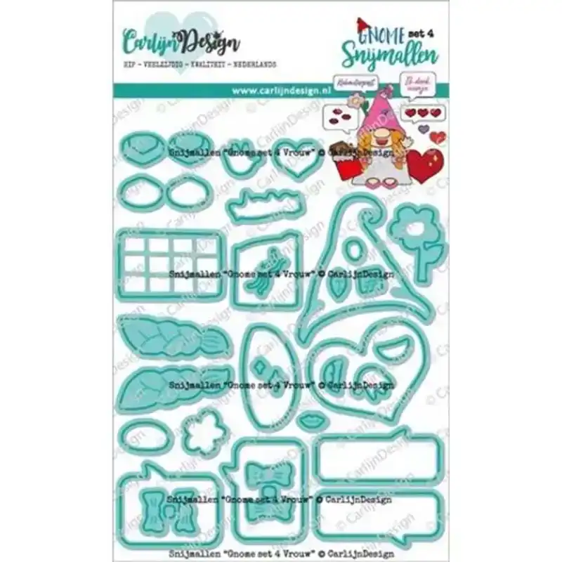 Carlijn Design Snijmallen Gnome set 4 vrouw
