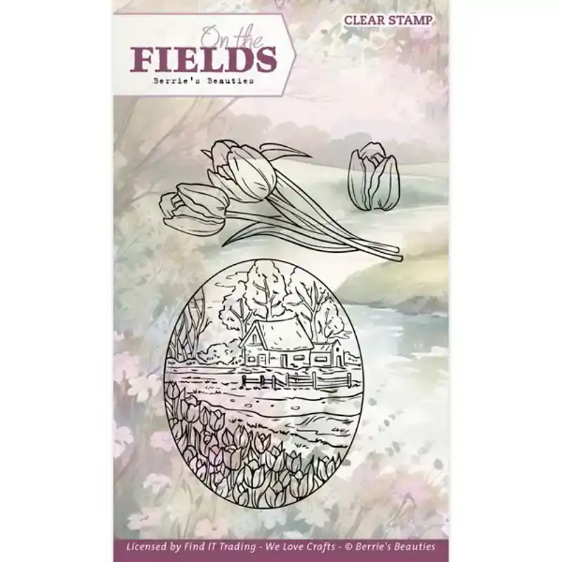 Berries beauties on the fields clear stamps Tulip