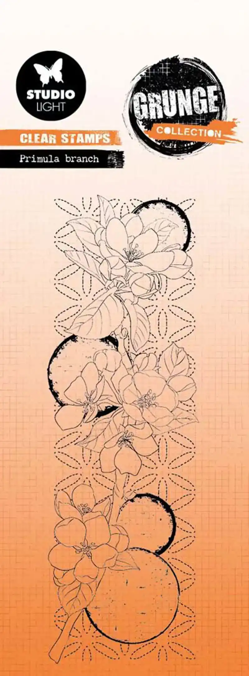 Studio Light Grunge Clear Stamp Primula Branch