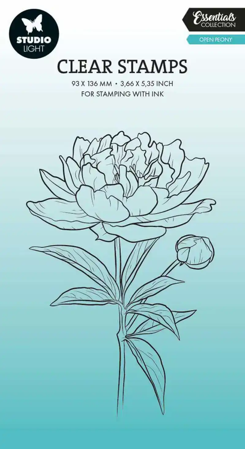 Studio Light clear stamp open peony