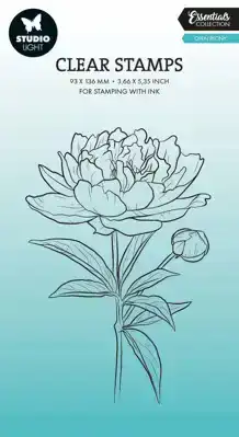 Studio Light clear stamp open peony