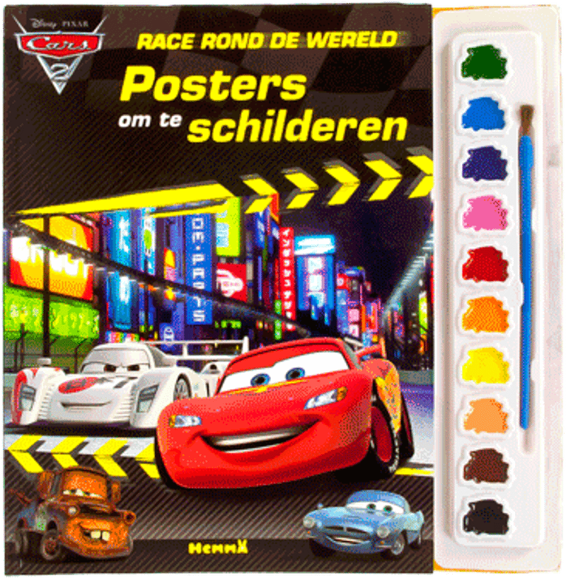 Cars 2 Race rond de wereld en Posters om te schilderen.
