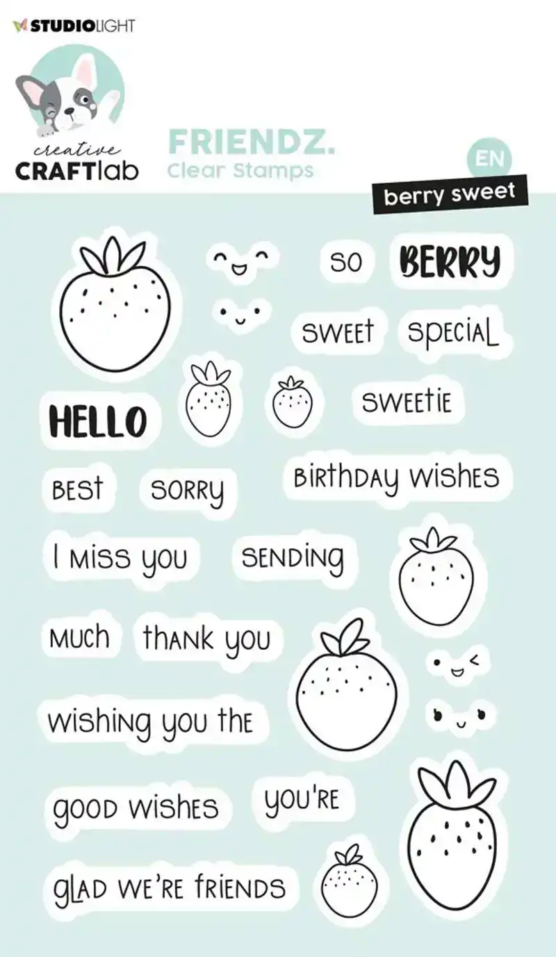 Creative Craftlab Clear Stamp Hello Sweetie Friendz