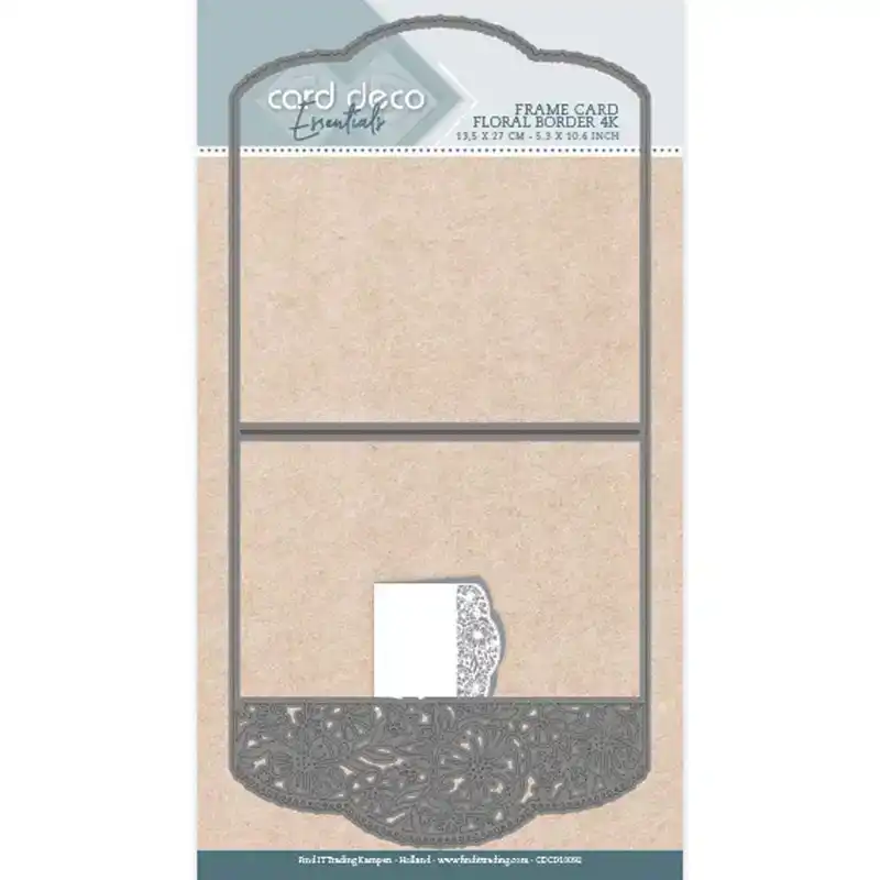 Frame Dies Floral Border 4K Card Deco snijmal