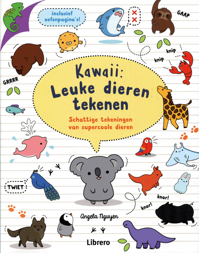 Kawaii leuke dieren tekenen