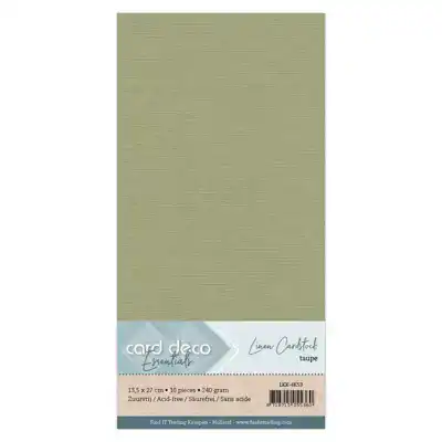 Linnenkarton vierkant taupe