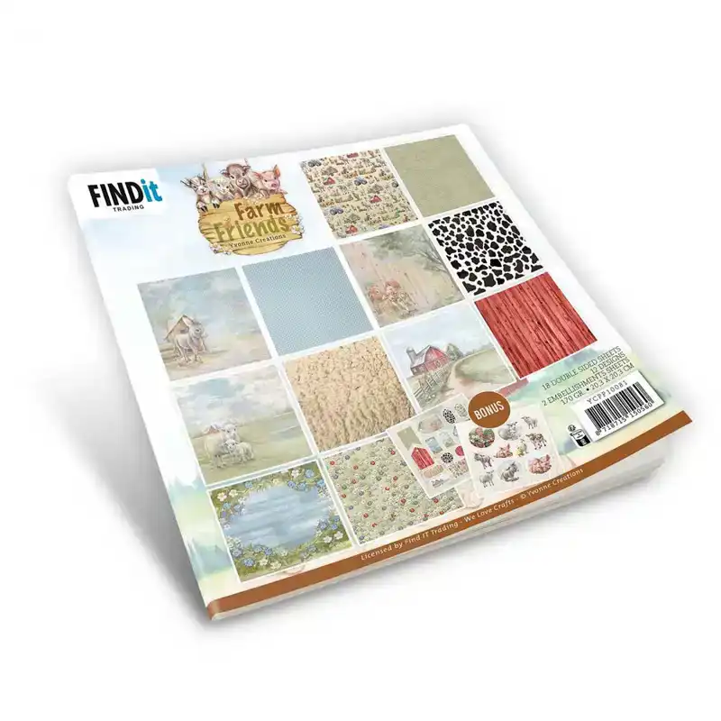 YC Farm Friends Paperpack 20x20cm