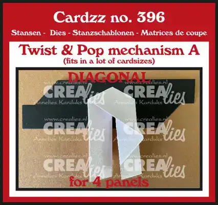 Crealies Twist a diagonaal