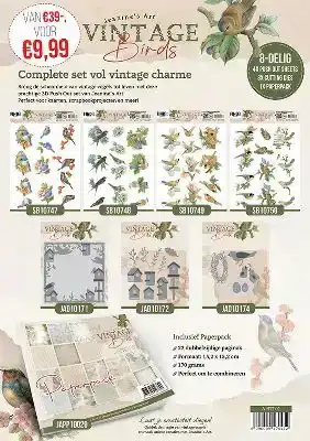 Actie pakket Vintage Birds