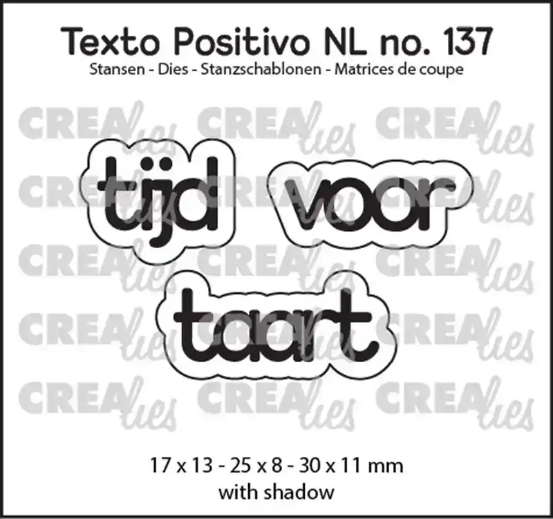 Crealies tijd voor taart