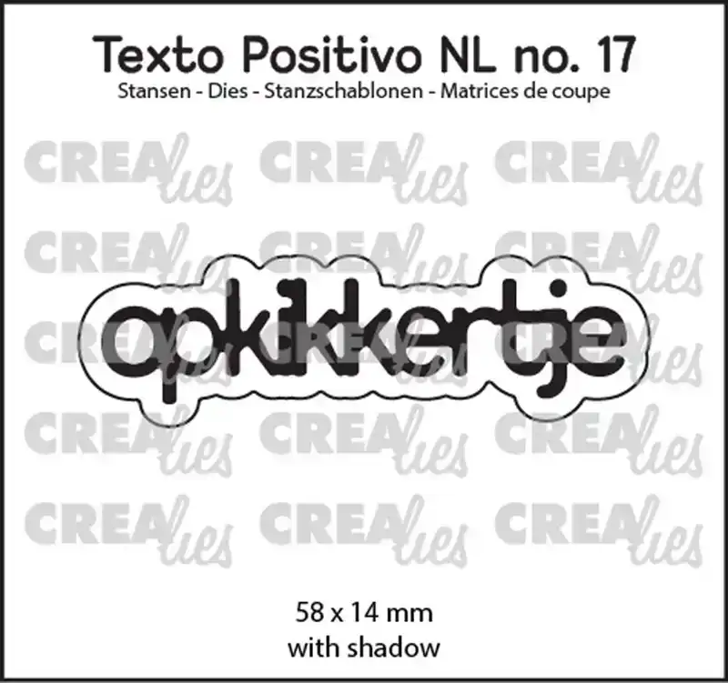 Crealies stans opkikkertje