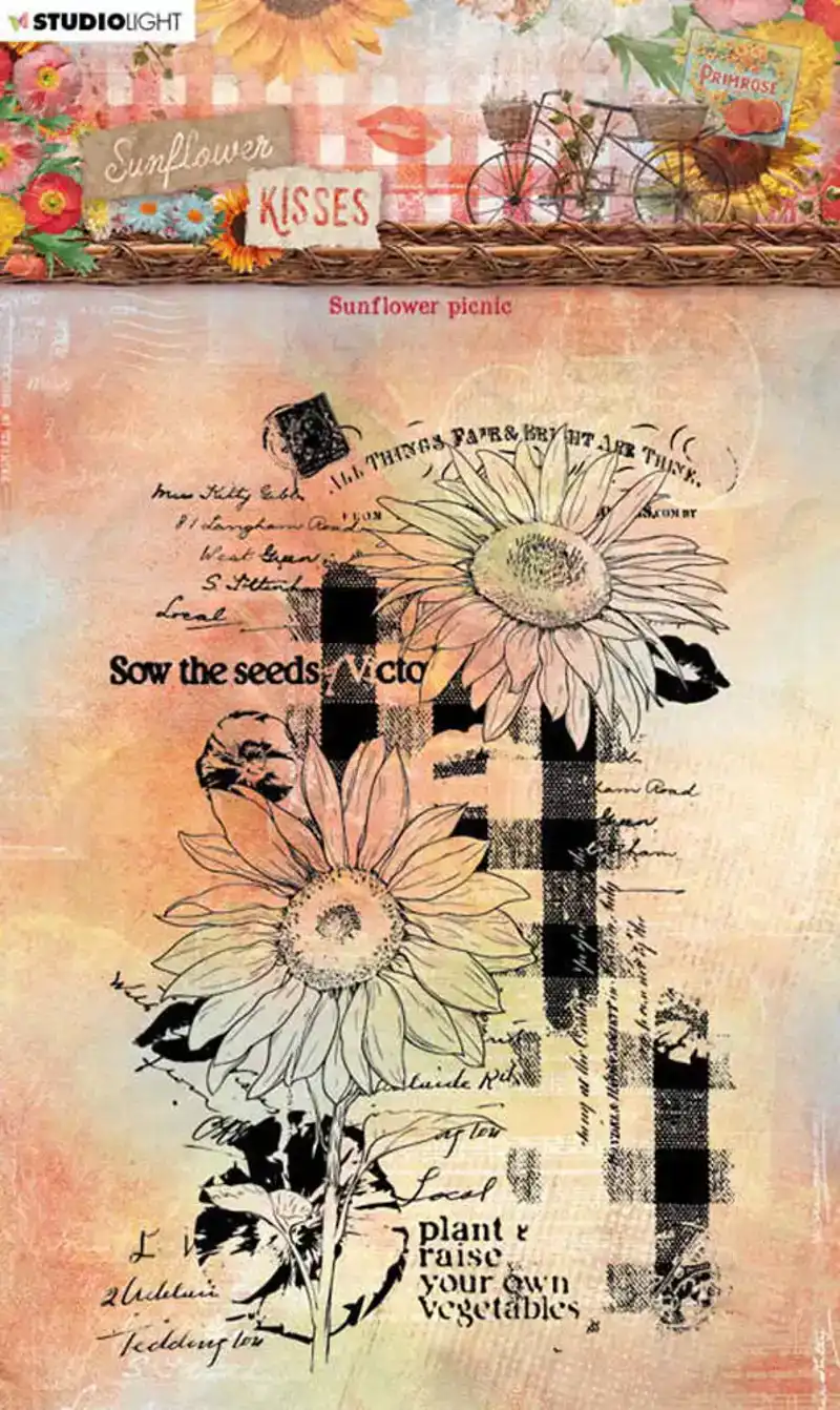 SunFlower Kisses Clear Stamp Sunflower
