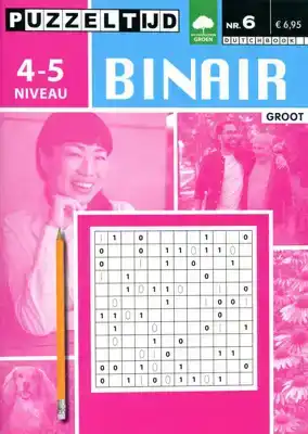 Puzzelboek groot Binair 4-5 punt nr6