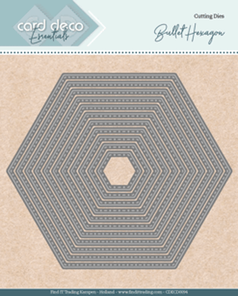 Card Deco Essentials snijmal bullet Hexagon