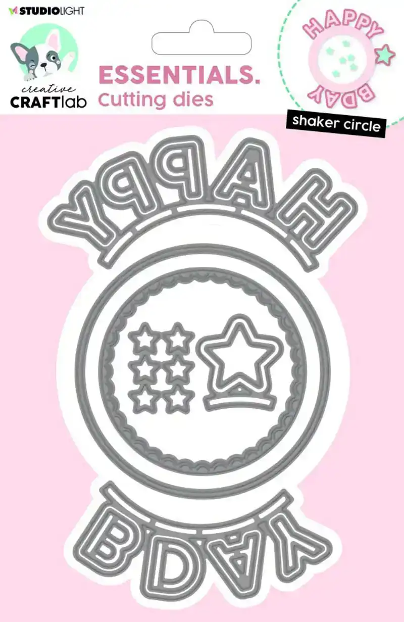 Creative Craftlab Snijmal Circle Shaker Happy Birthday NR.1