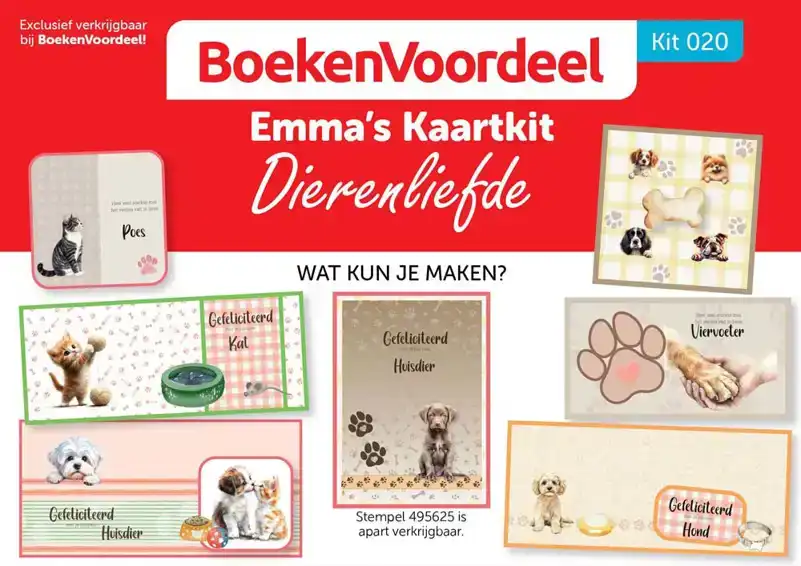 Emma's kaartenkit 020 Dieren Liefde