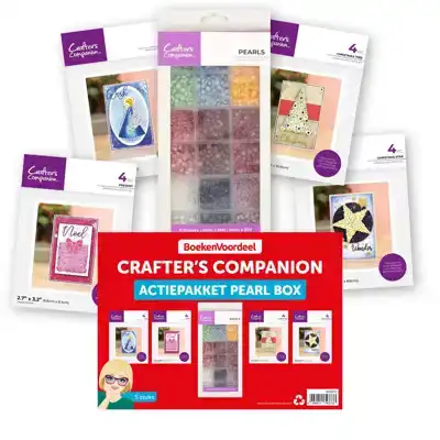 Actie Pakket Crafters Companion Pearl Box inclisief 4 snijmallen