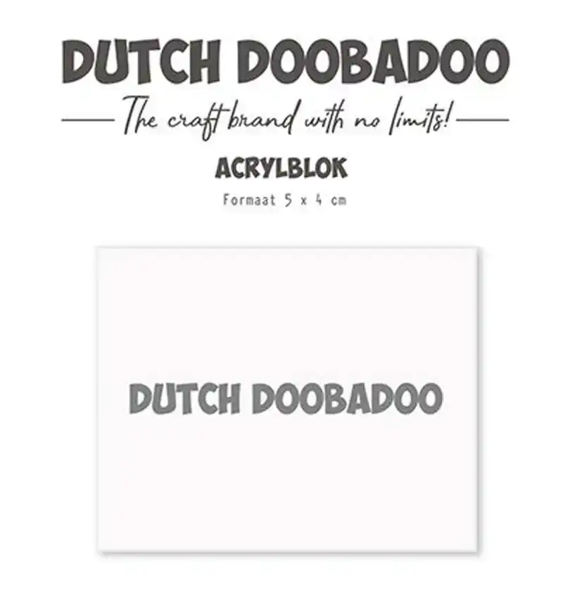 DDBD Acrylic stamp block 40 x 50mm