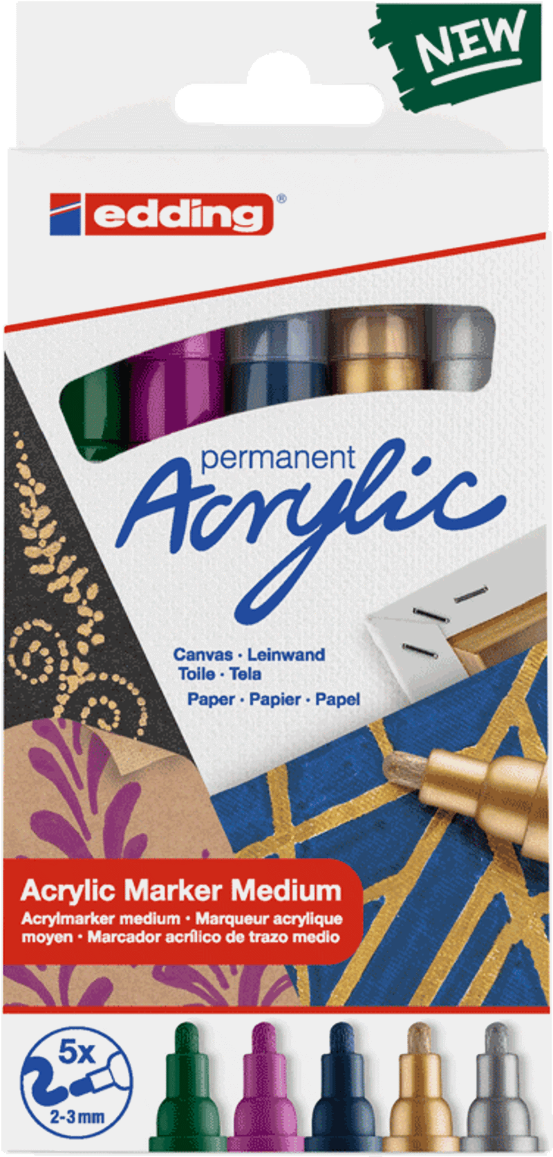 Edding acrylmarkers festive  5st
