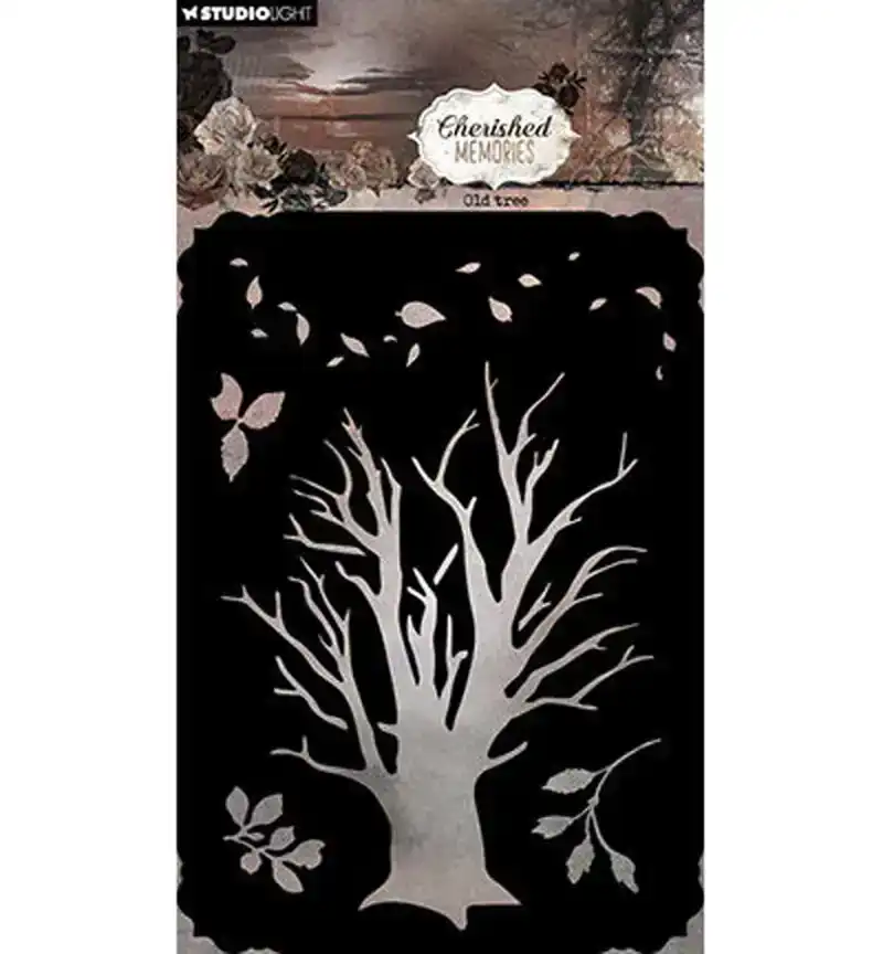 Cherished memories mask stencil 105