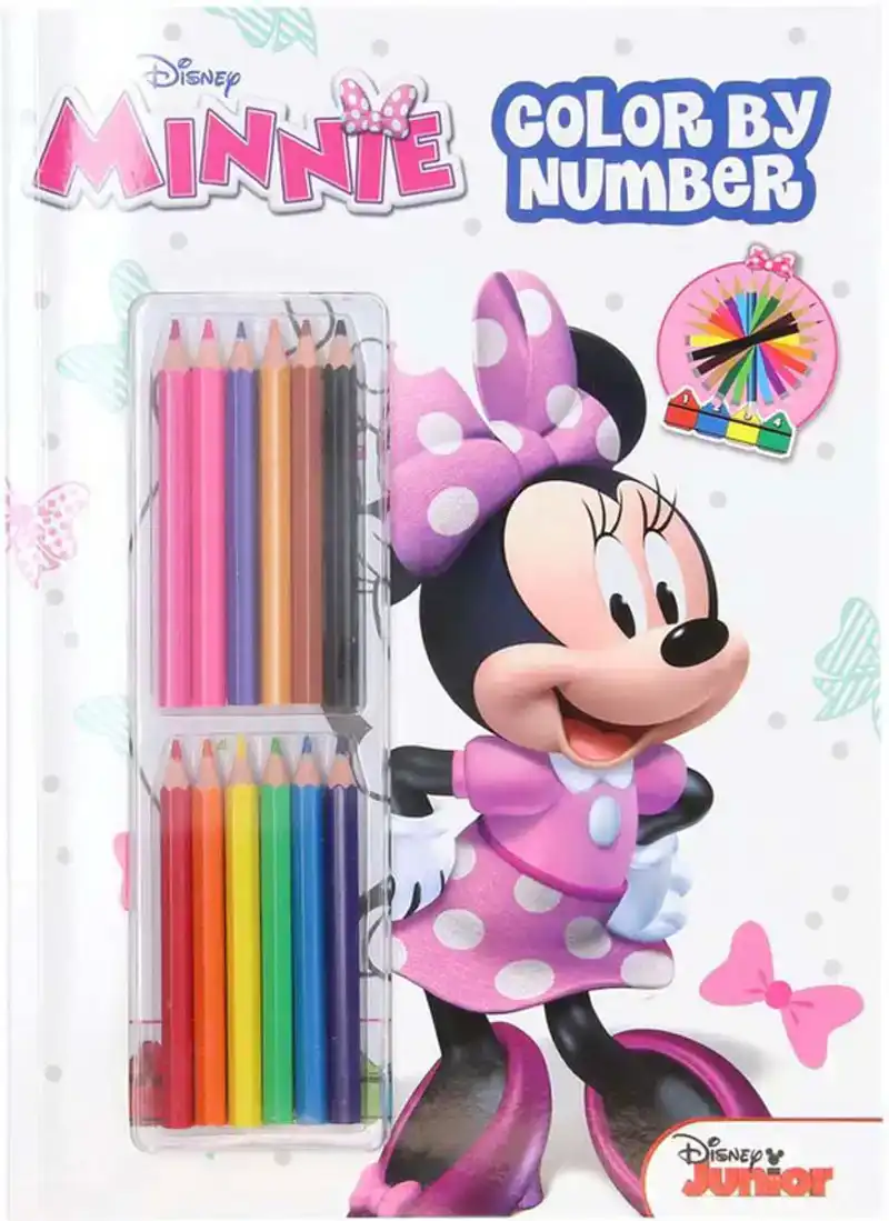 Disney kleuren op nummer - Minnie Mouse