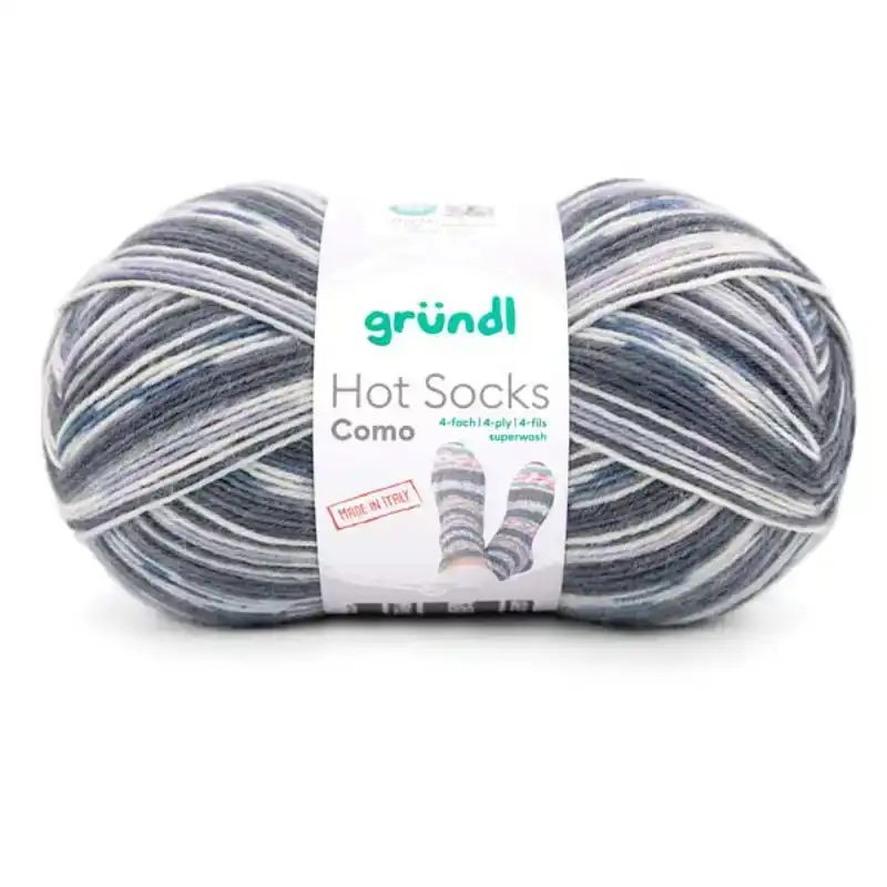 Hot socks como, 4-fach Grijs