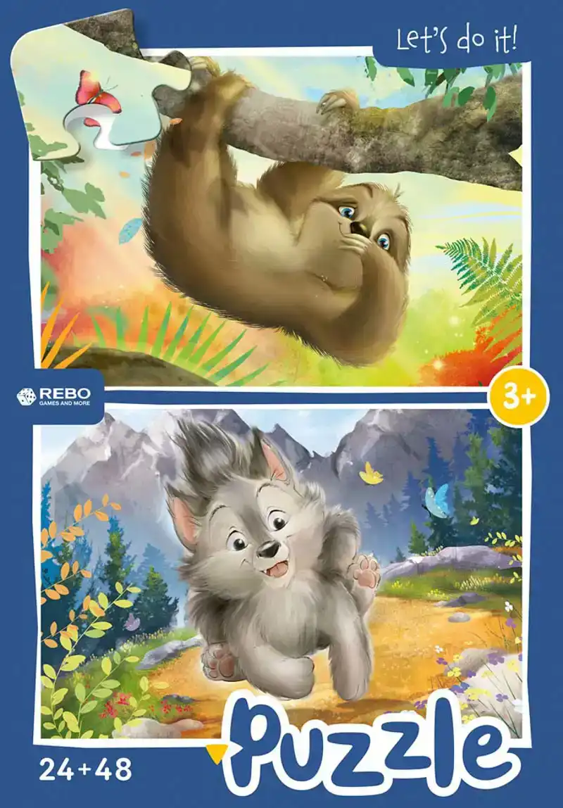 Legpuzzel Kleine wolf, kleine luiaard