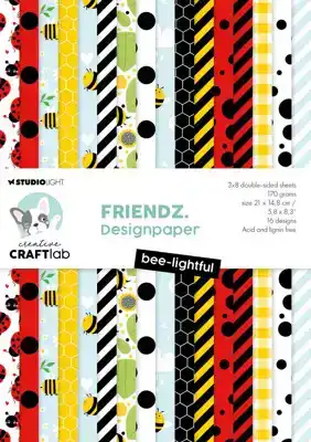Creative Craftlab designer paperpad bee-lightful - 24vel.