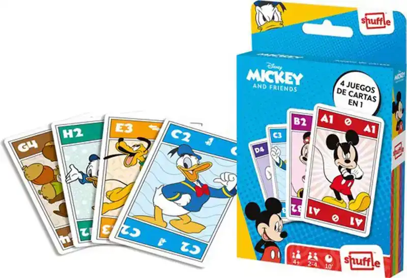 Disney Mickey & Friends shuffle 4in1 card game