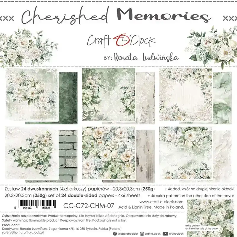 Craft O Clock Cherished memories 20x20 pads