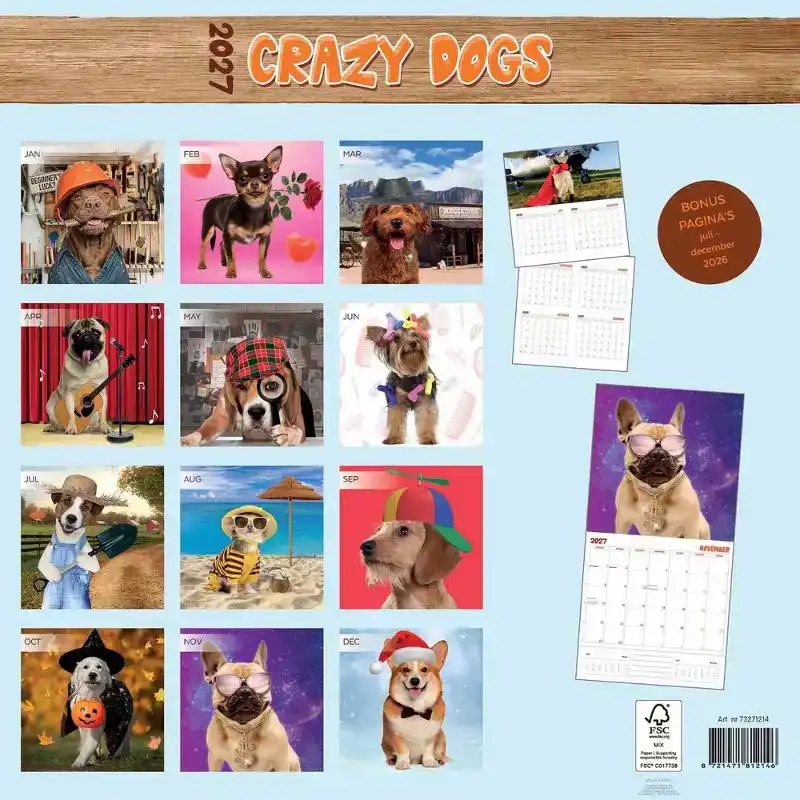 Kalender 2027: funniest dogs