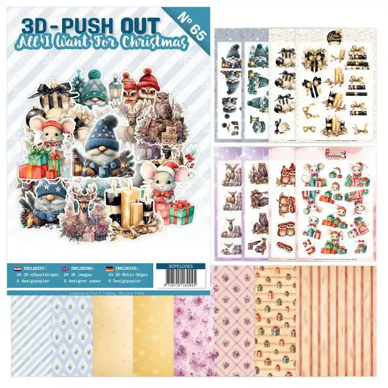 3D Push-Out Book 65 All I Want For Christmas