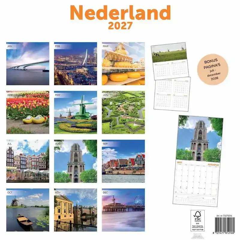 Kalender 2027: holland