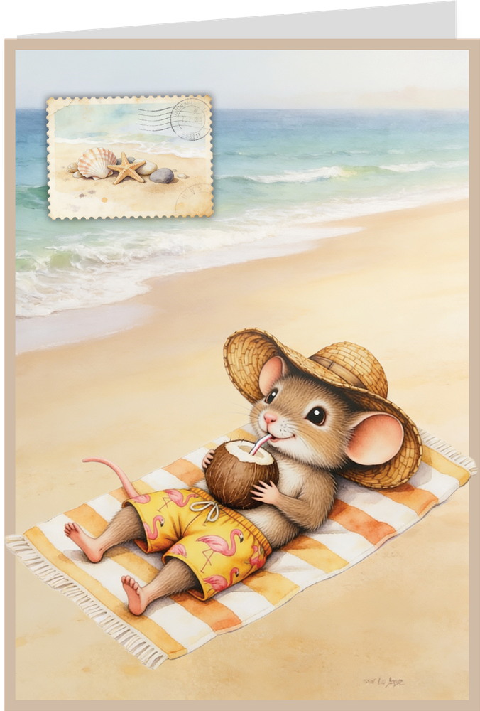 Creatief Art A Mice Vacation Kaartenpakket
