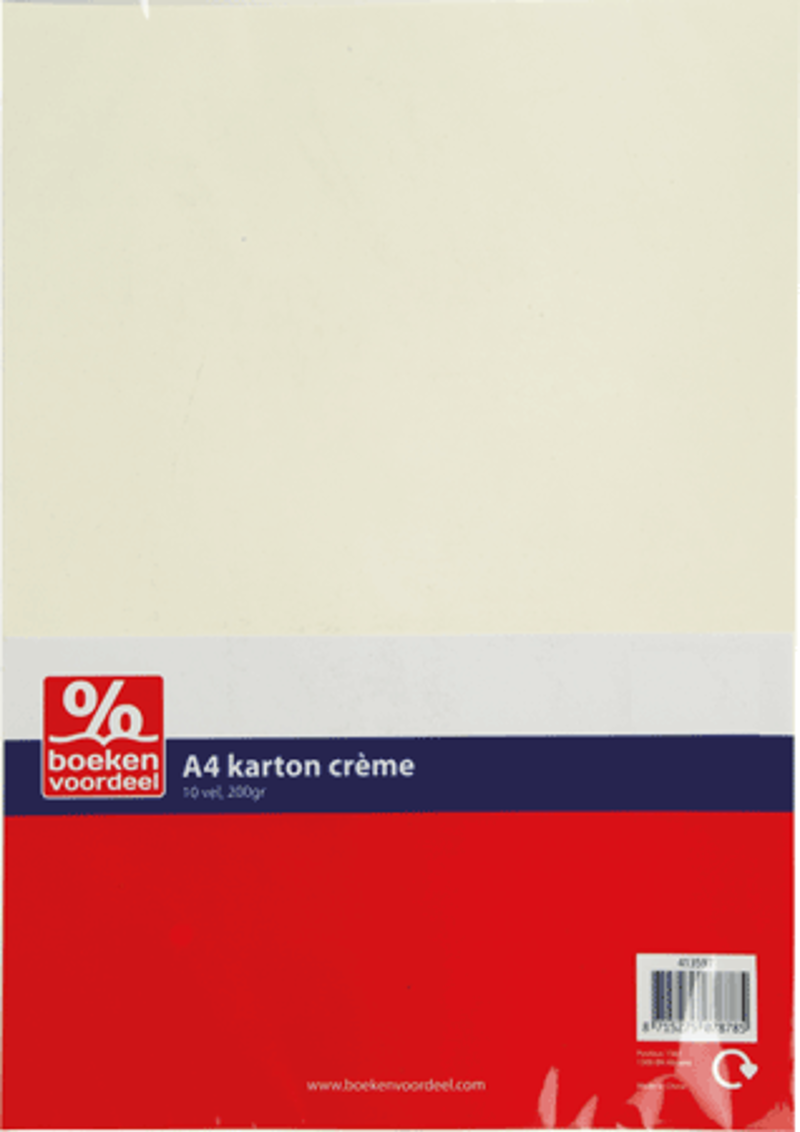 Hobbykarton A4 Creme